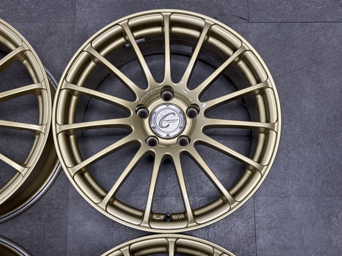 【良好品】コニサー No.151C 17in 8J +40 PCD114.3 4本 RAV4 クラウン プリウスα エスティマ インサイト CX-5 CX-8 エクストレイル