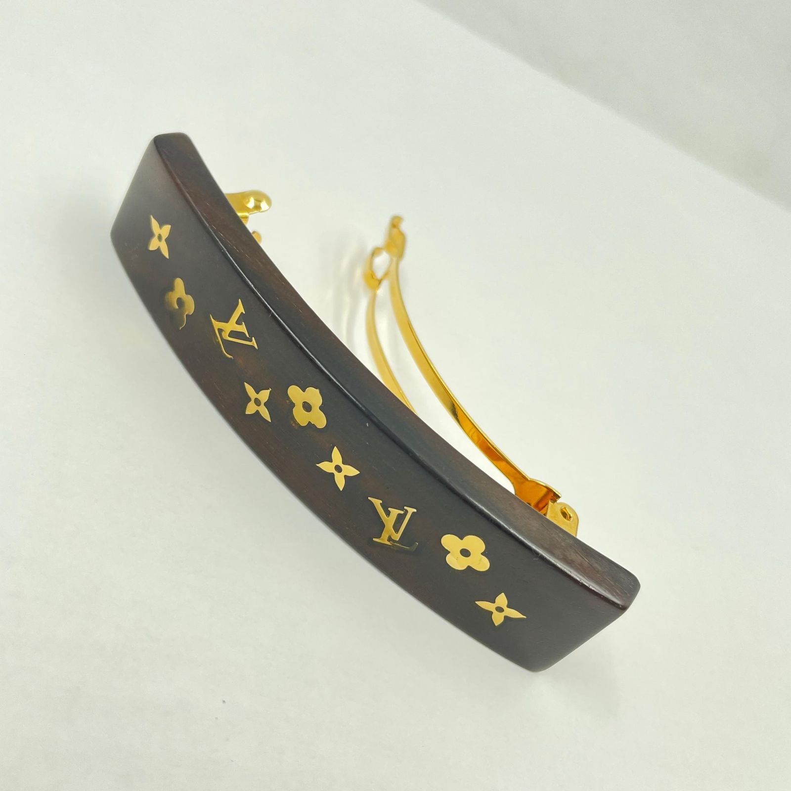 LOUIS VUITTON ルイ・ヴィトン モノグラム シルヴァニア ウッド M65181 バレッタ レディース 中古