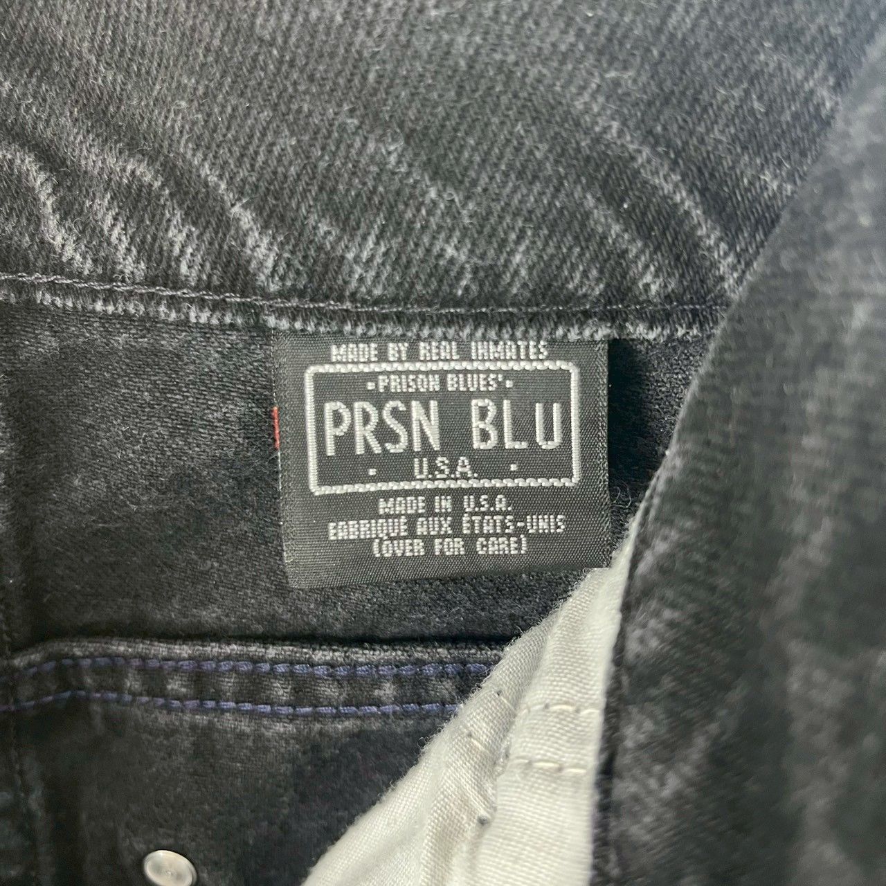 PRISON BLUES プリズンブルー US製 デニムパンツ ジーンズ ブラック 