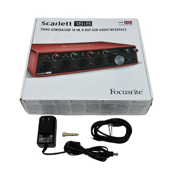 Focusrite Scarlett 18i8 オーディオインターフェース 音響機器