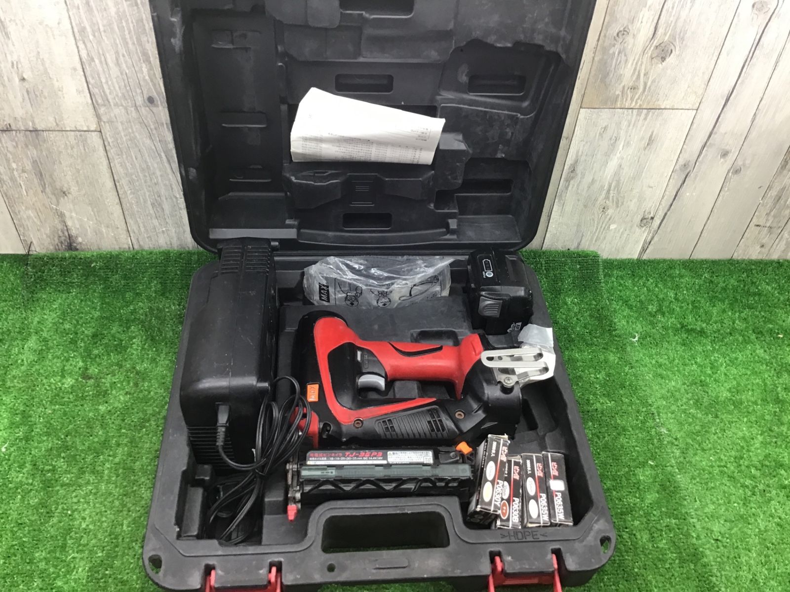 【中古動作品】マックス(MAX) コードレスピンネイラ TJ-35P3-BC/1850A〇アクトツール富山店〇C