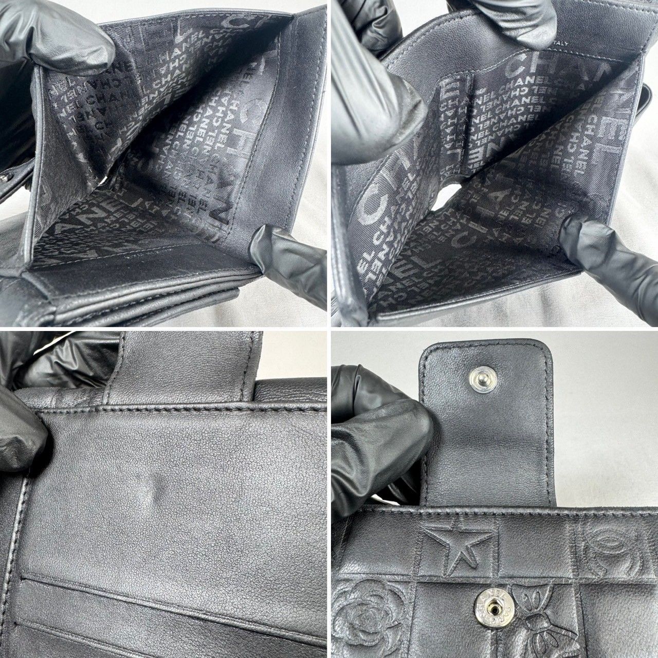 美品】CHANEL シャネル ココマーク アイコンライン Wホック コンパクト