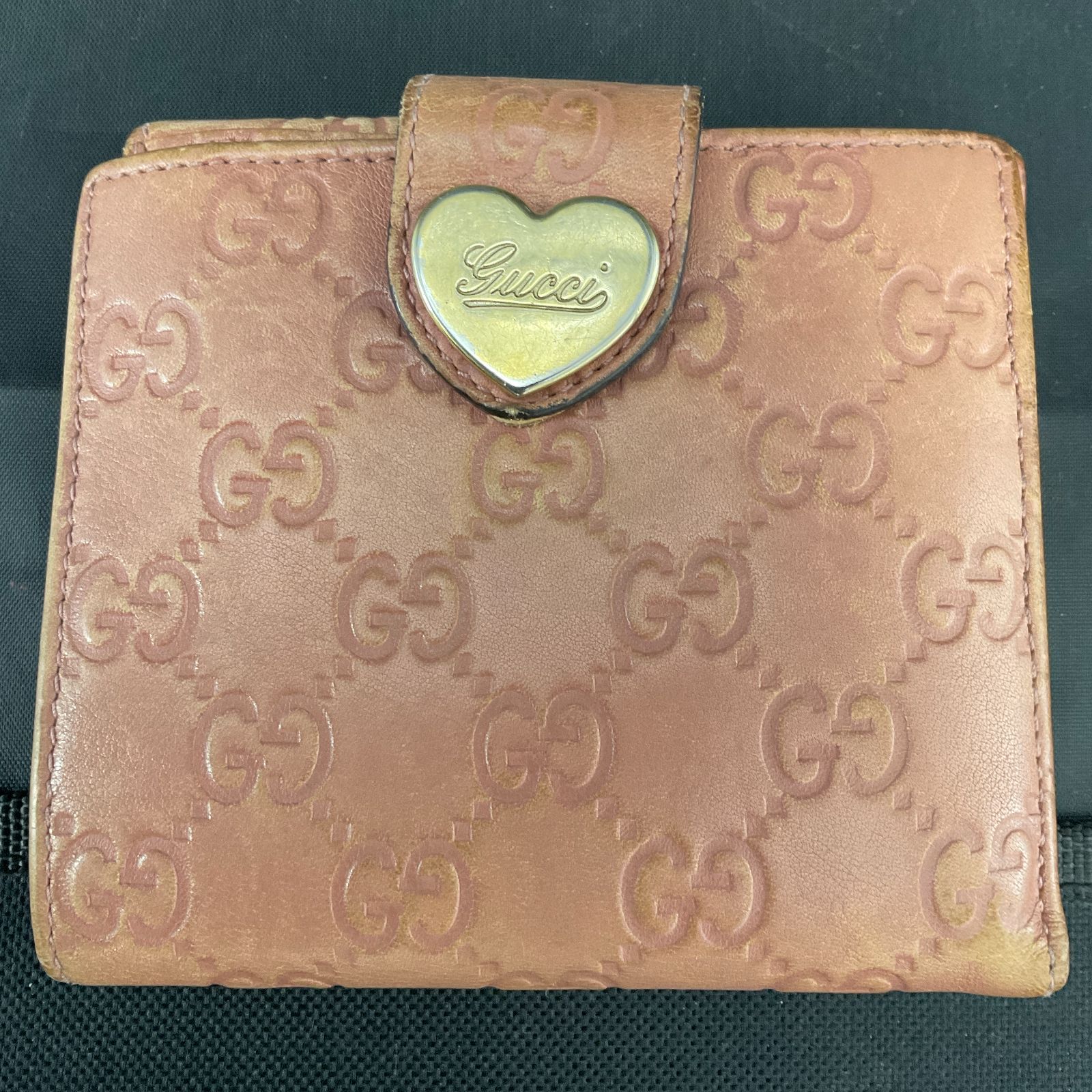 美品 GUCCI 財布 グッチ グッチシマ 二つ折り財布 B26061877 - メルカリ