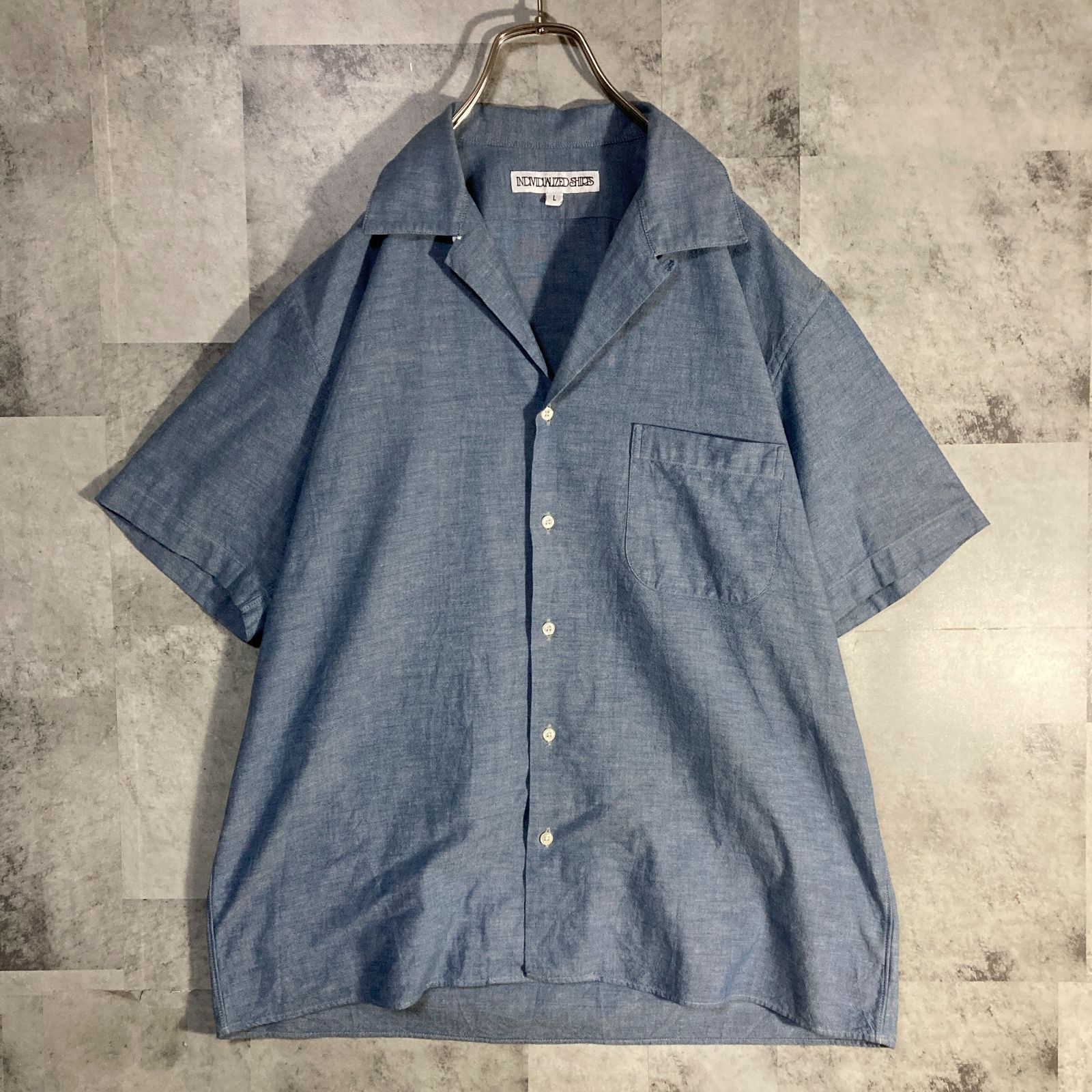 USA製 INDIVIDUALIZED SHIRTS インディヴィジュアライズド シャツ 半袖
