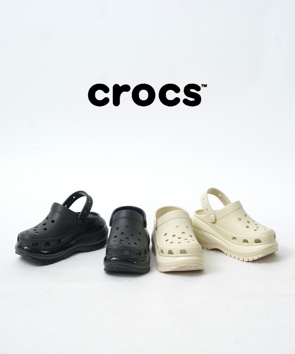 【30%OFF】クロックス crocs サンダル クロッグ サボサンダル 靴 レディース 厚底 黒 ブラック ベージュ 春 夏 コンフォート 人気・207988-0122401(レディース)(Z)