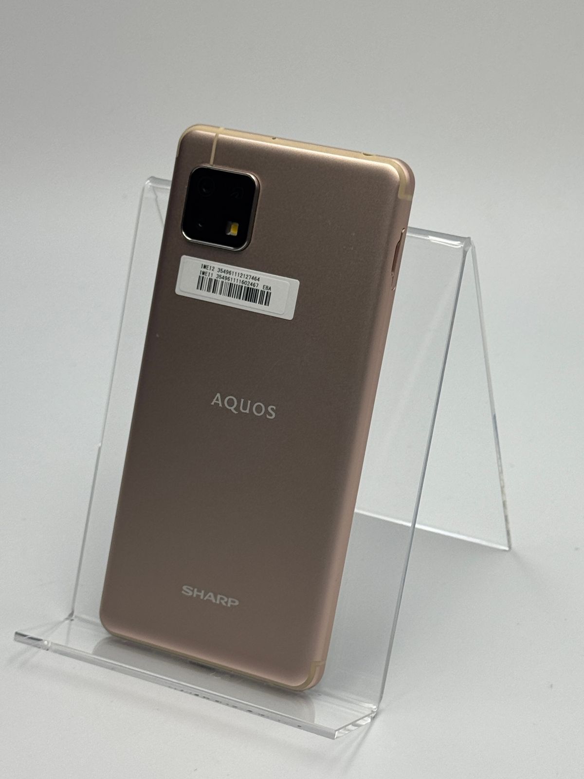 中古A】AQUOS sense4 lite SH-RM15 ライトカッパー SIMフリー 白ロム