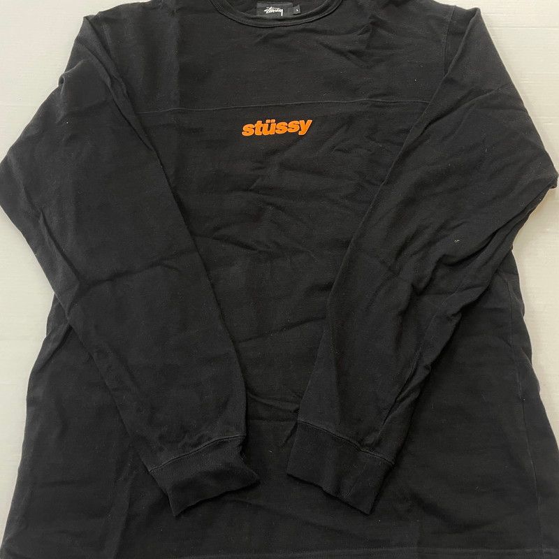 中古品】 STUSSY ステューシー FRONT SWITCHING L/S TEE フロント