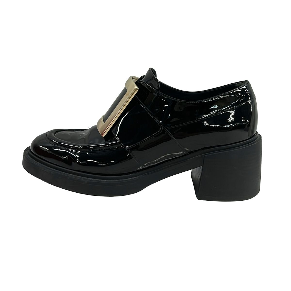 RogerVivier(ロジェヴィヴィエ) ローファー 37 レディース - 黒 レザー