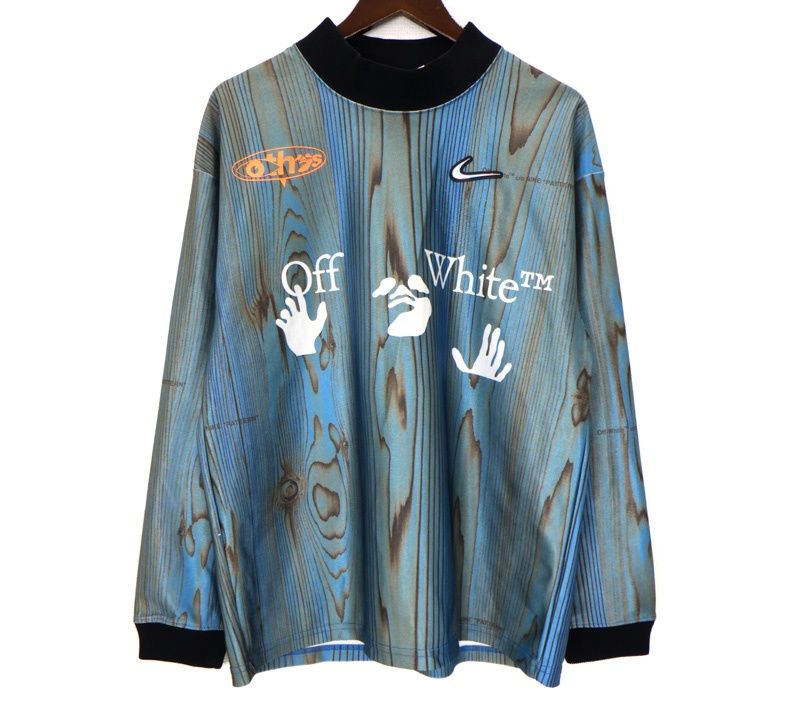 ナイキ NIKE × オフホワイト OFF WHITE 22AW【 DN1701 411 】 ラバー パッチ ジャージー ロングスリーブ カットソー 51228