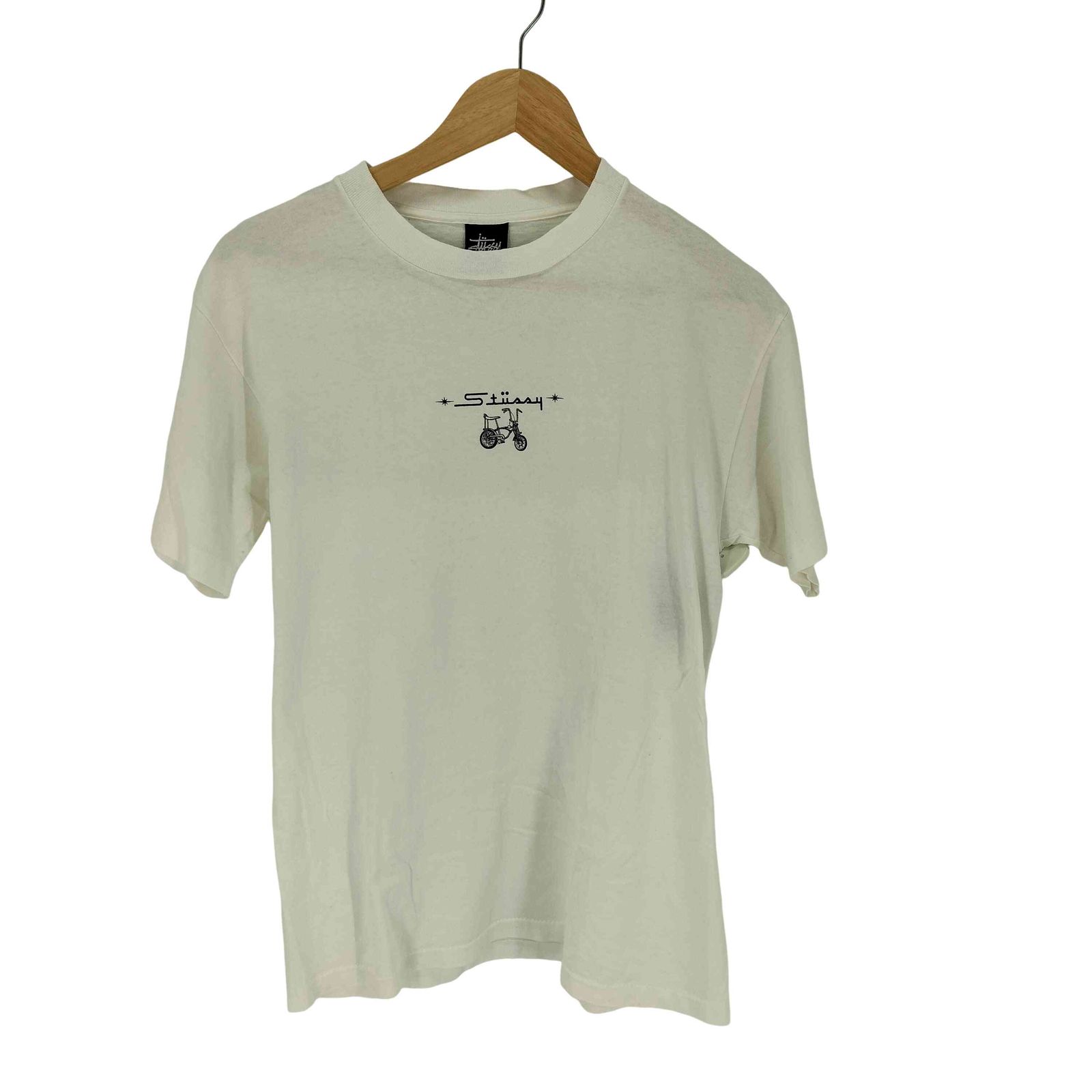 ステューシー Stussy MADE IN USA 紺タグ 自転車 Tシャツ メンズ import：M