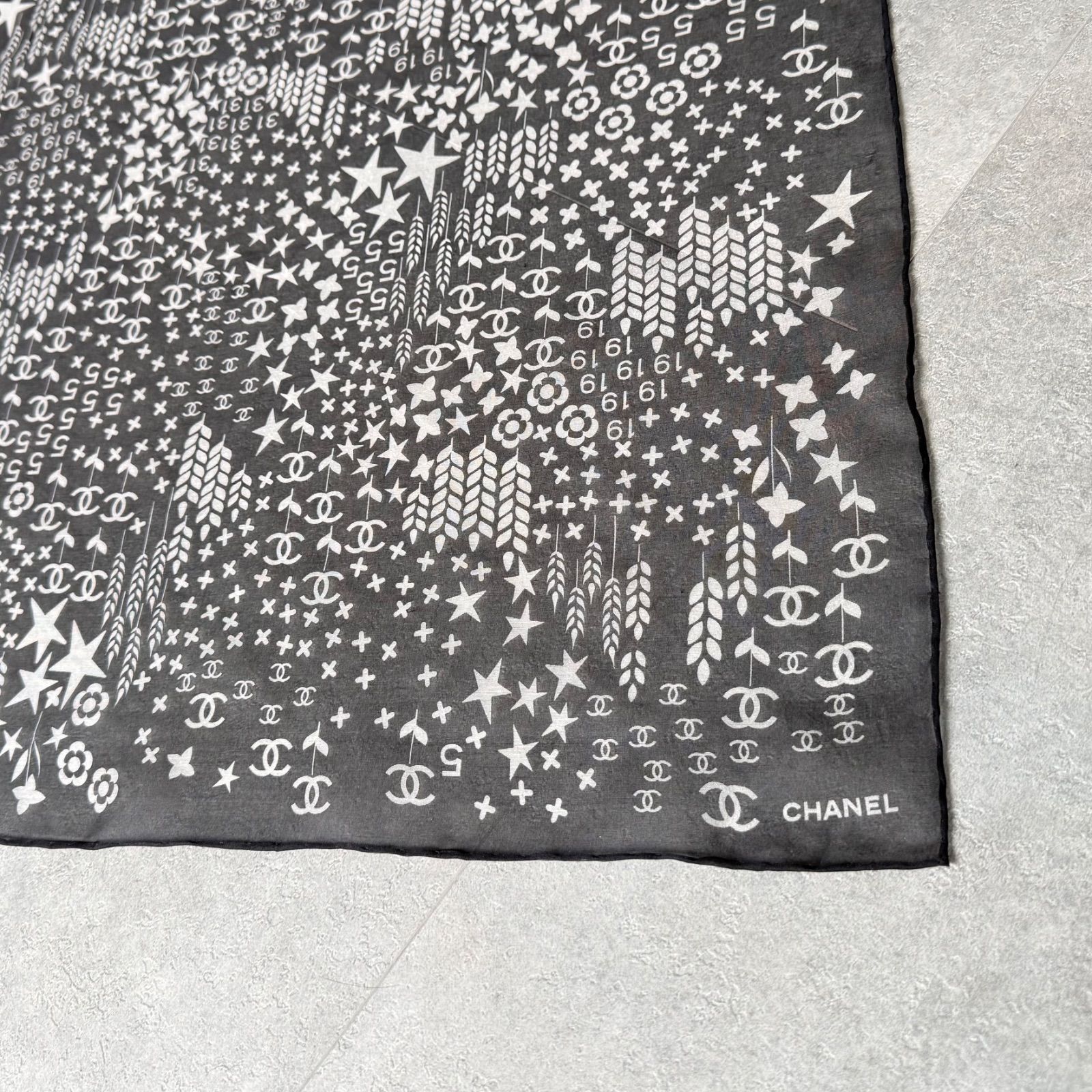 極美品 CHANEL シャネル ココマーク シュシュ スカーフ セット