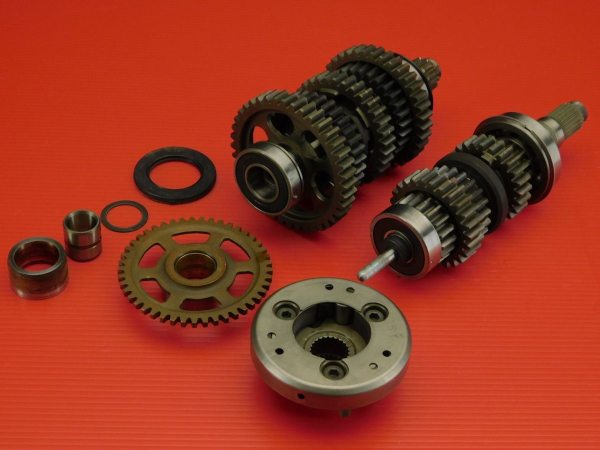 送料0円 綺麗め☆ XJR1200 4KG 純正 トランスミッション ギア エンジン @e6329H24