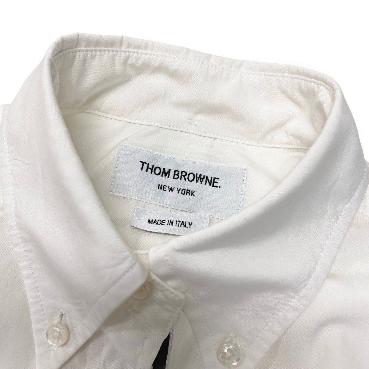 Ef26 THOM BROWNE. トムブラウン オックスフォードシャツ トリコロール 