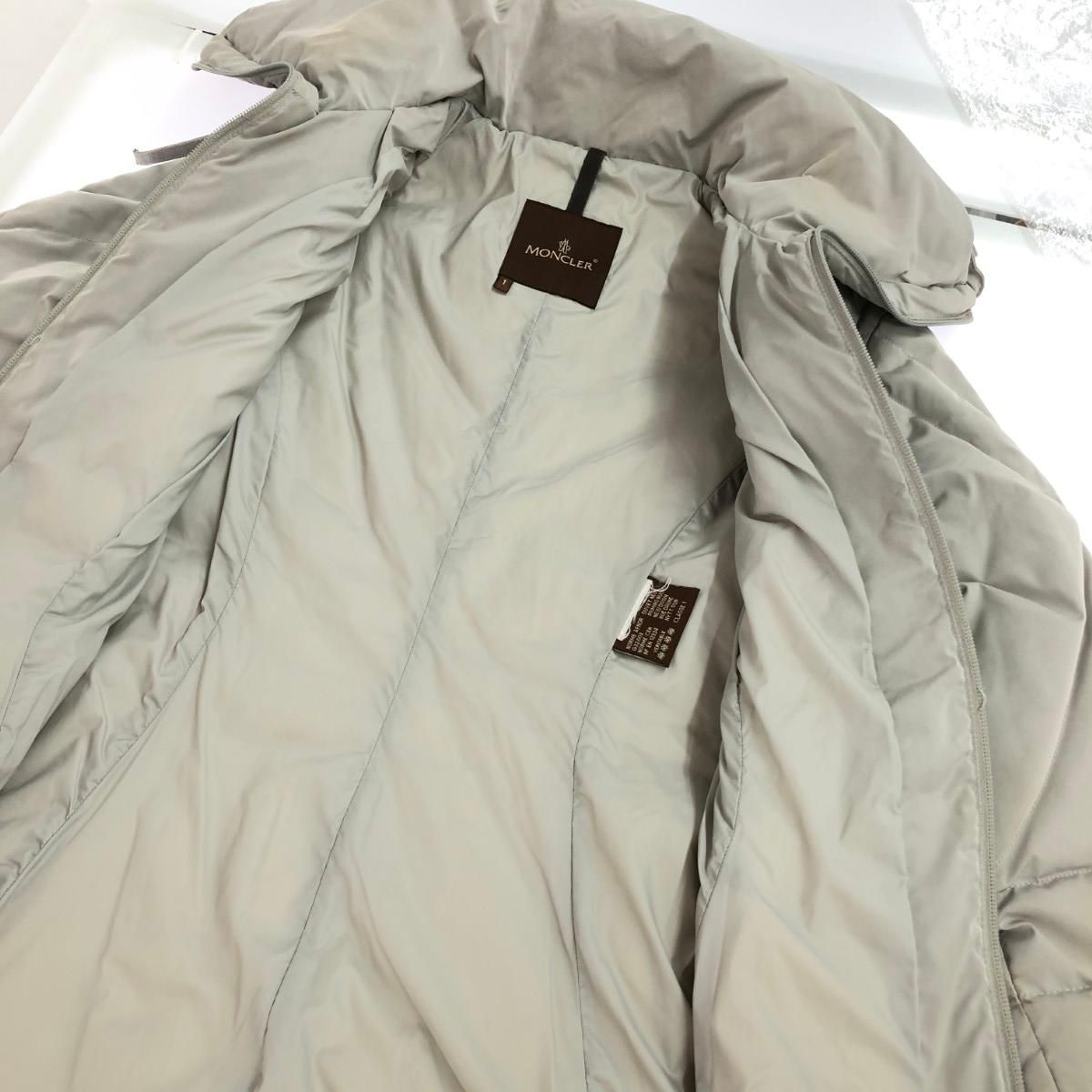 MONCLER モンクレール ダウンジャケット サイズ:1 茶タグ グレー