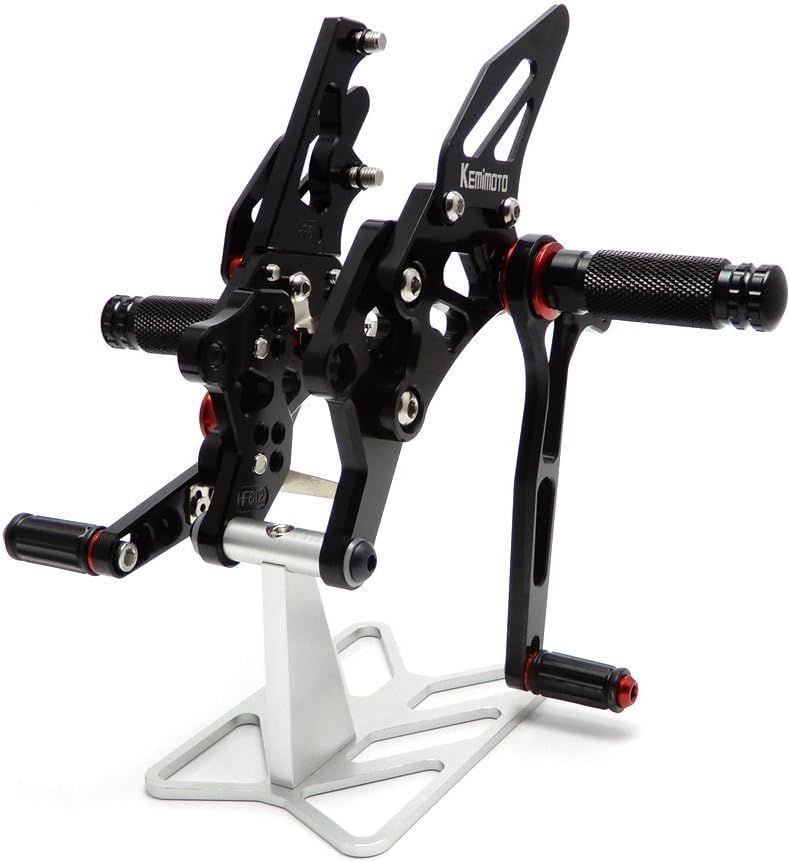 KEMIMOTO YAMAHA ヤマハ用 YZF-R25/R3 2014-2023 MT-03 MT-25 2015-2023用バックステップ アジャスター ブラックts a984c9cb