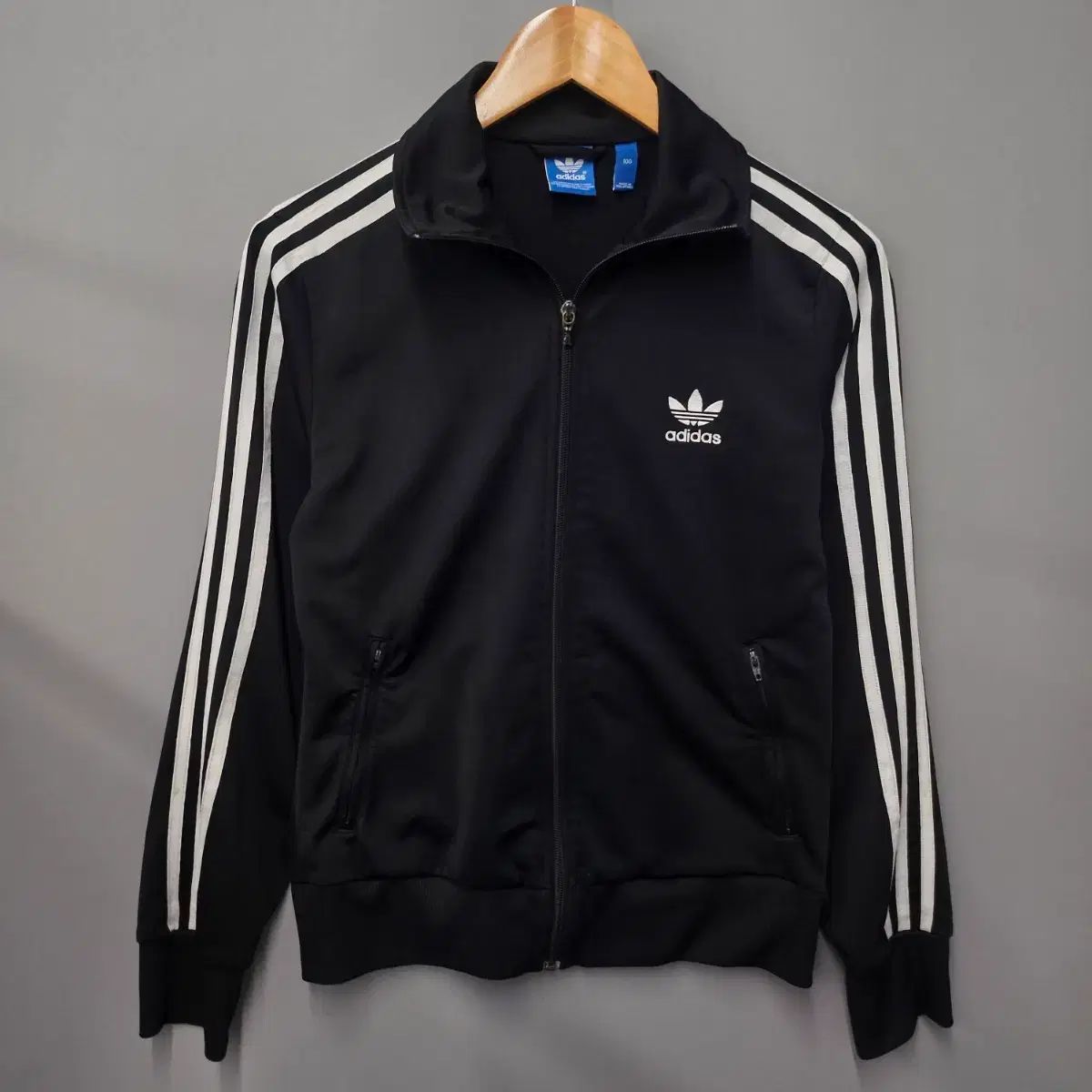 adidas ファイヤーバード ビックロゴ ジャージ ブラック
