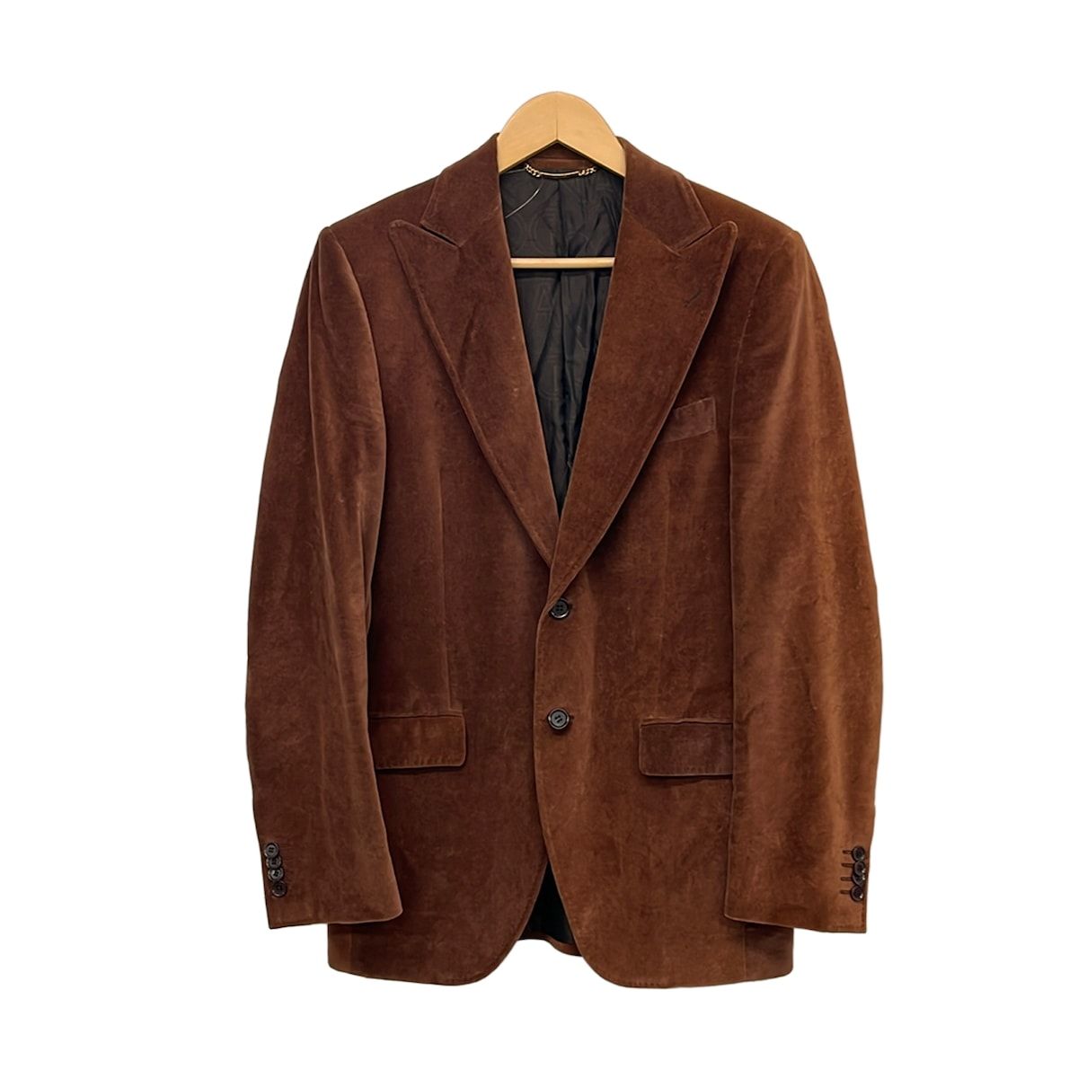 DOLCE&GABBANA(ドルチェアンドガッバーナ) ジャケット サイズ46 S メンズ - ダークブラウン 長袖/肩パッド/春/秋