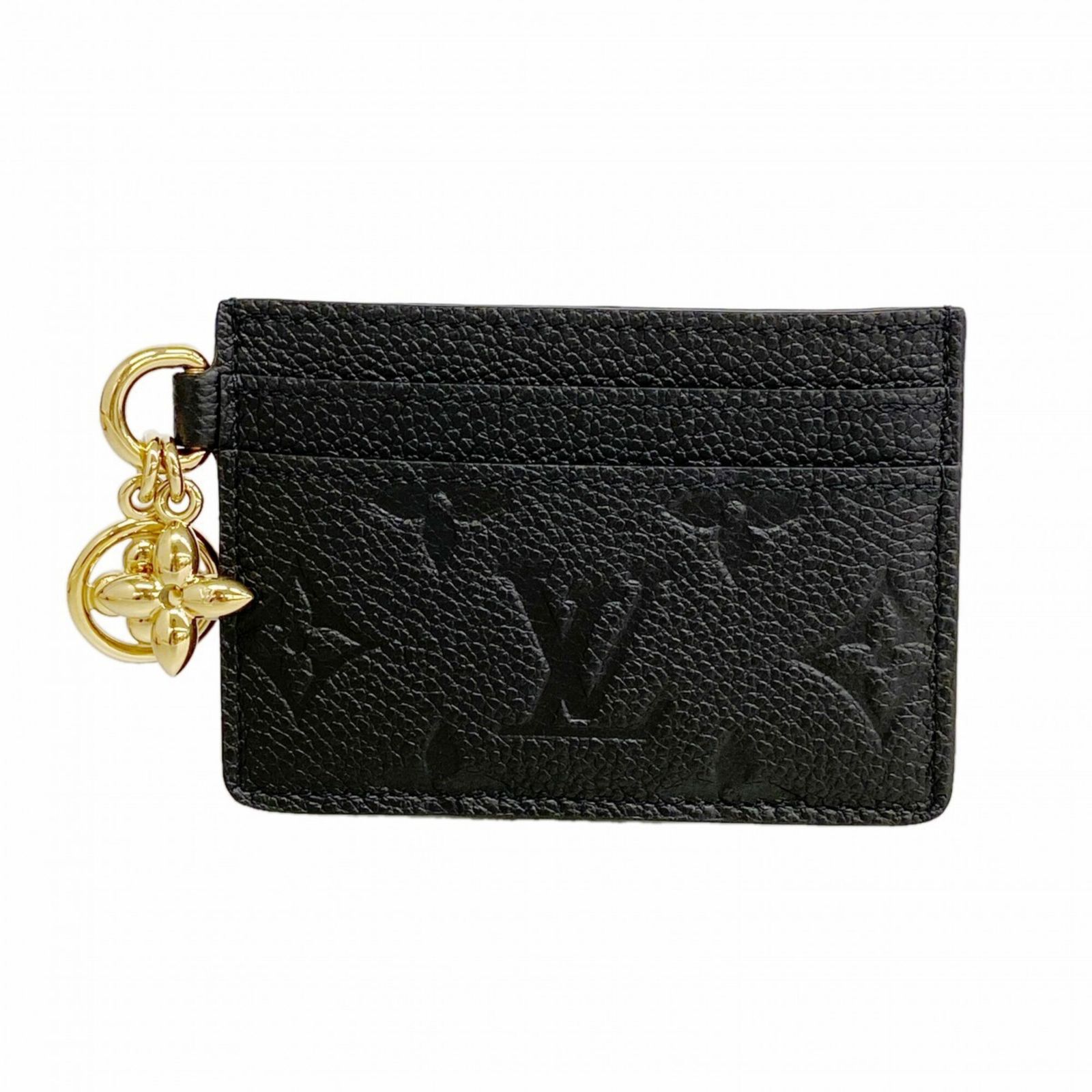 ルイ・ヴィトン(Louis Vuitton) ルイ・ヴィトン 名刺入れ・カードケース モノグラム・アンプラント ポルトカルトLVチャーム M82132 ノワールレディース