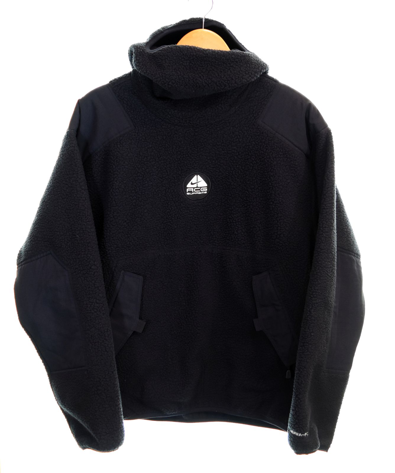 シュプリーム SUPREME × ナイキ NIKE ACG 22AW Fleece Pullover フリース プルオーバー ボア フーディー DN3254-010 パーカ ブラック Mサイズ 103MT-4883
