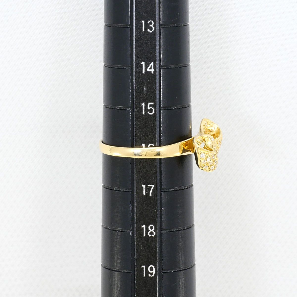 K18YG リング・指輪 16号 ダイヤモンド 0.12ct 総重量約2.7g - メルカリ