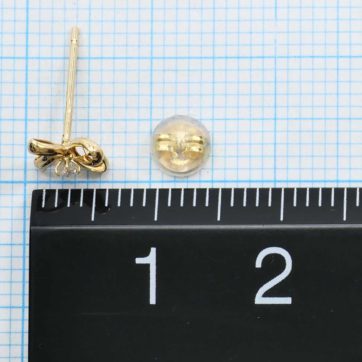 K18YG ピアス ダイヤモンド 0.02ct 総重量約0.3g - メルカリ