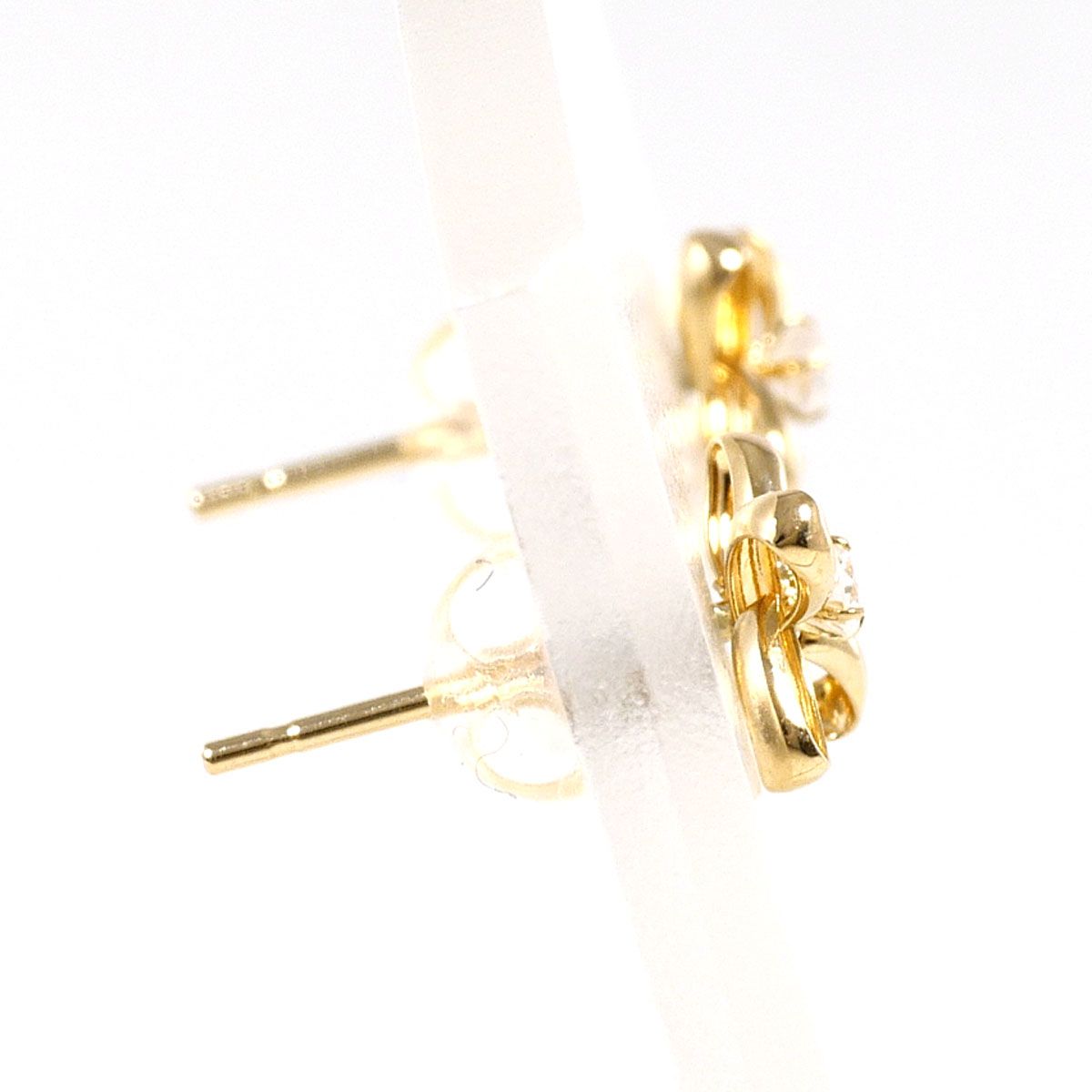 K18YG ピアス ダイヤモンド 0.02ct 総重量約0.3g - メルカリ