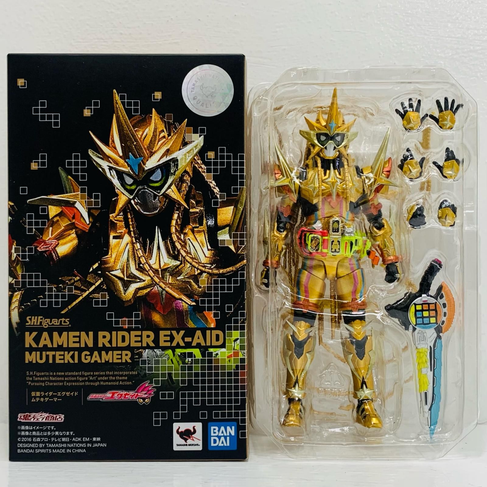 中古 S.H.Figuarts仮面ライダーエグゼイドムテキゲーマー「仮面ライダーエグゼイド」魂ウェブ商店限定