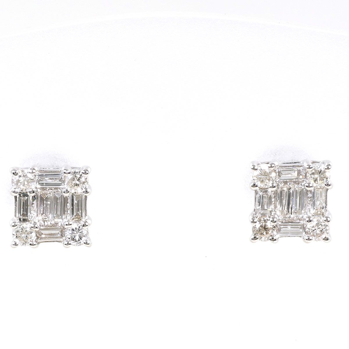 PT900/プラチナ ピアス ダイヤモンド 0.15ct 総重量約1.4g