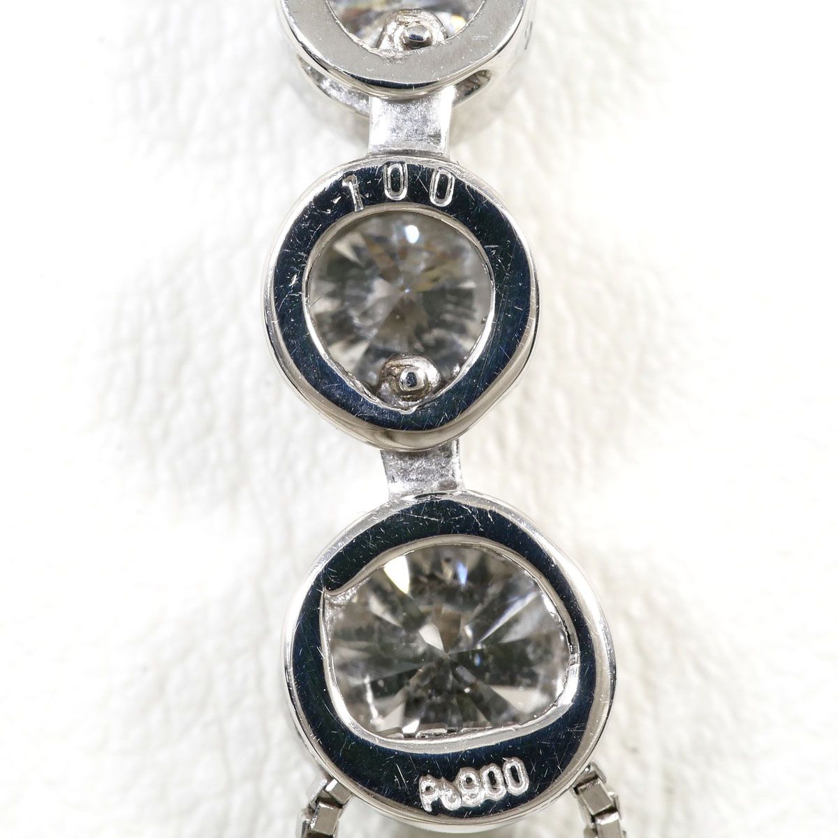 PT900/プラチナ PT850/プラチナ ネックレス ダイヤモンド 1.00ct 鑑別