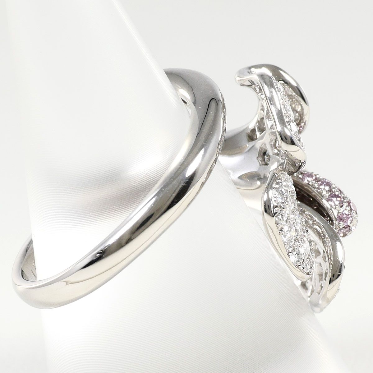 PT900/プラチナ リング・指輪 15.5号 ピンクダイヤモンド 0.31ct 