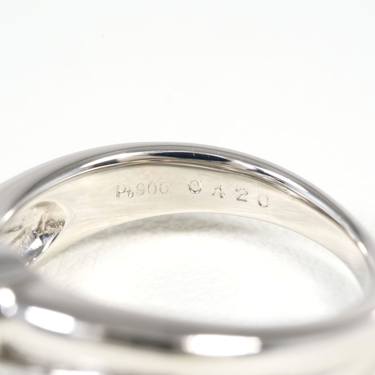 PT900/プラチナ リング・指輪 11.5号 ダイヤモンド 0.420ct