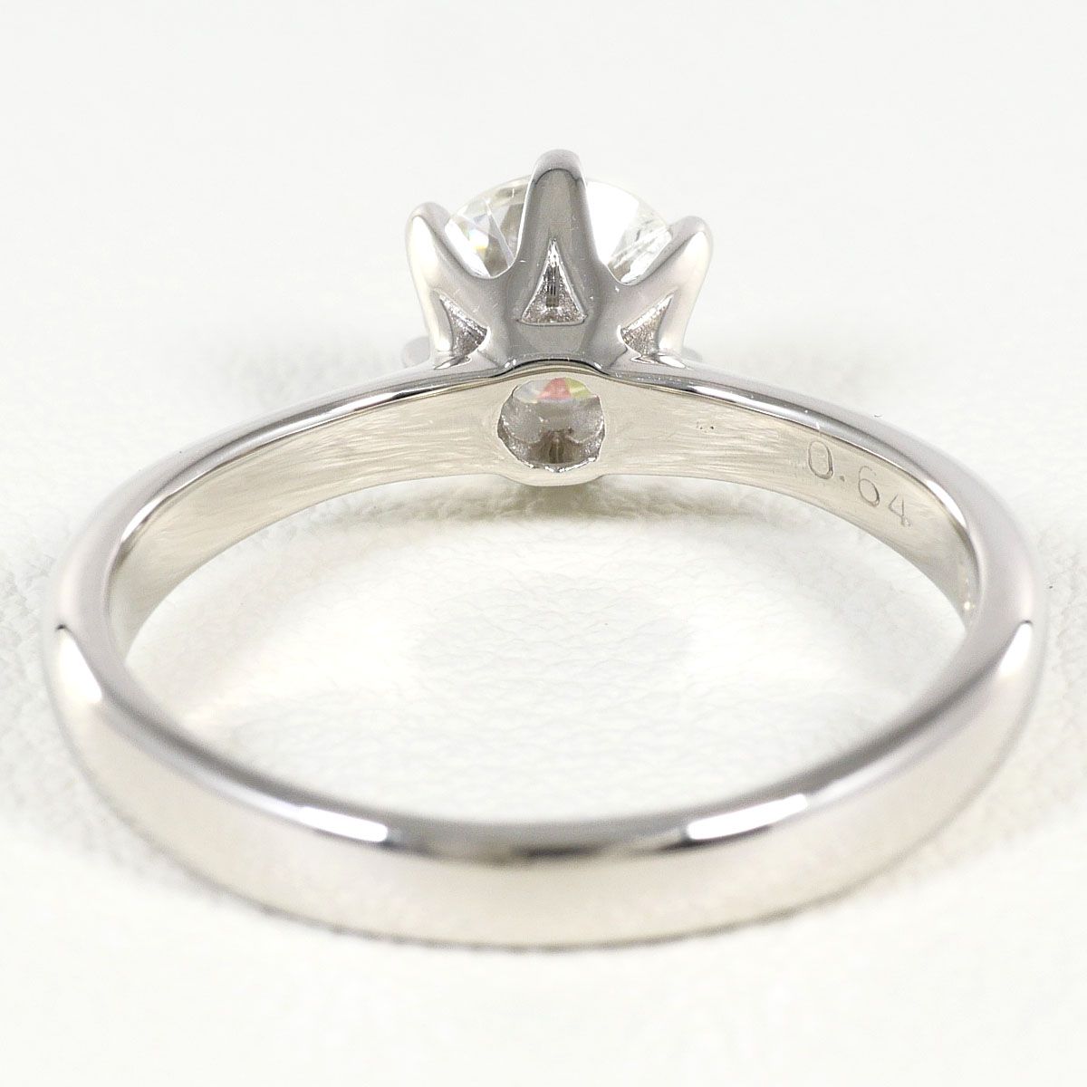 PT900/プラチナ リング・指輪 13号 ダイヤモンド 0.64ct I1 鑑定書 総