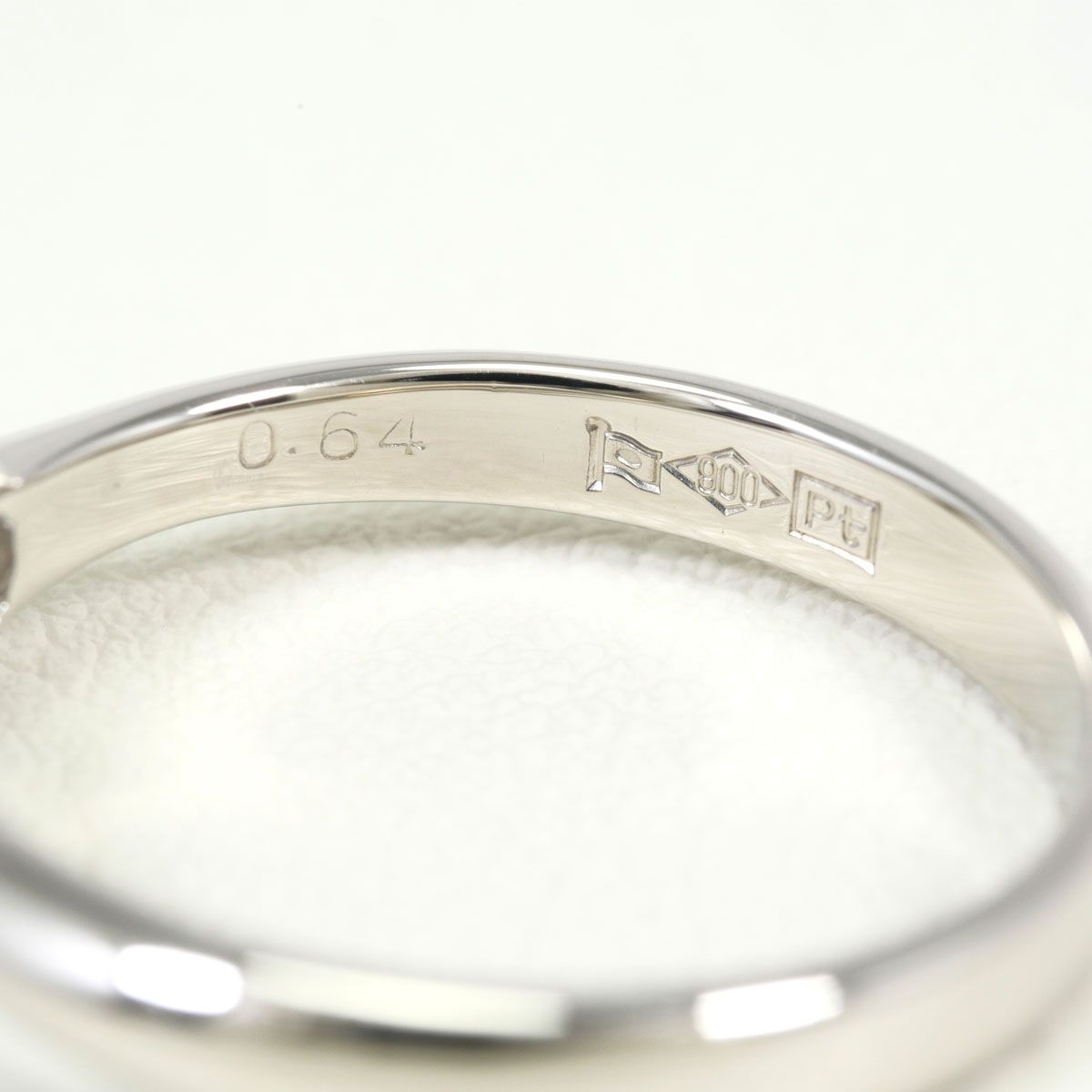 PT900/プラチナ リング・指輪 13号 ダイヤモンド 0.64ct I1 鑑定書 総