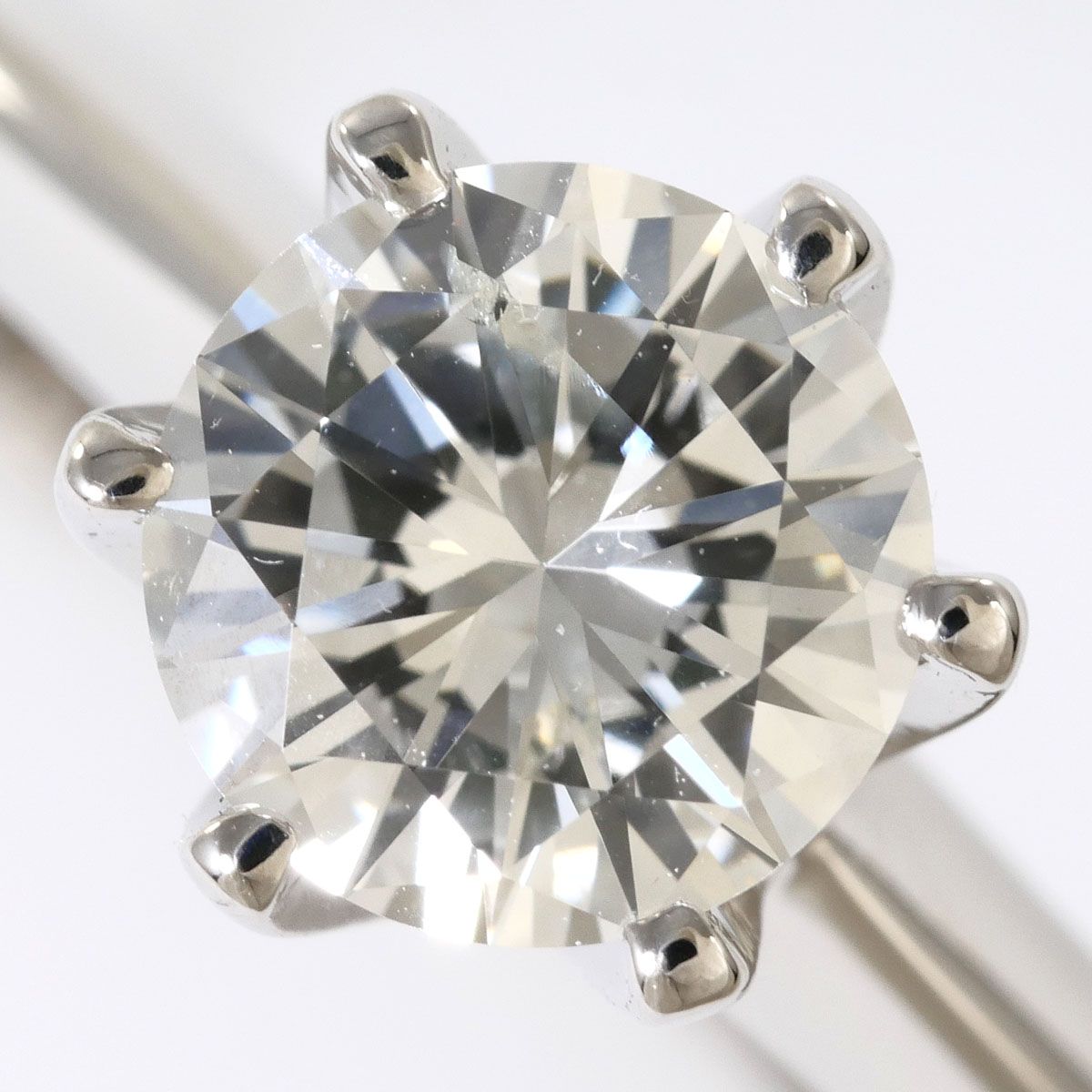 PT900/プラチナ リング・指輪 13号 ダイヤモンド 0.64ct I1 鑑定書 総