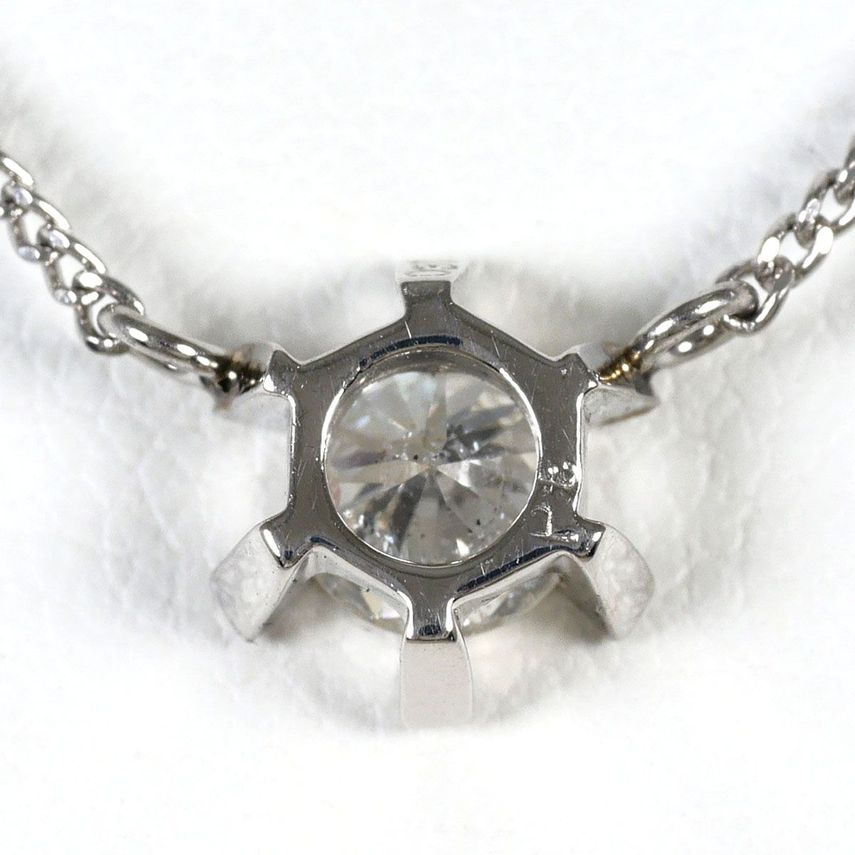 PT/プラチナ PT850/プラチナ ネックレス ダイヤモンド 0.31ct I1 鑑定