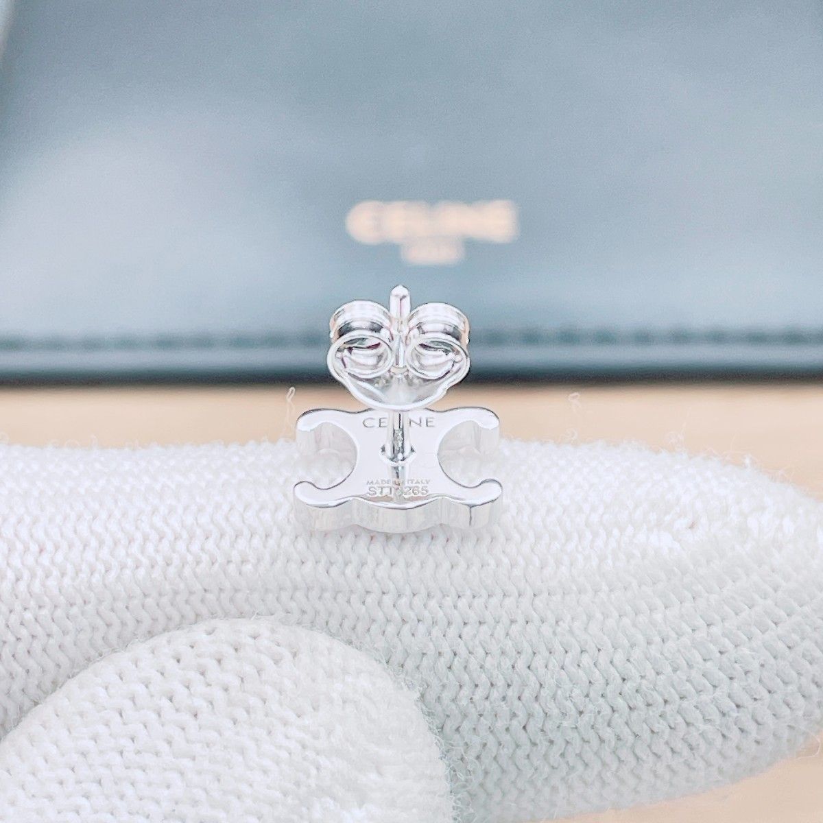◇セリーヌ◇新品仕上済 CELINE トリオンフ STT3265 ピアス 片耳用