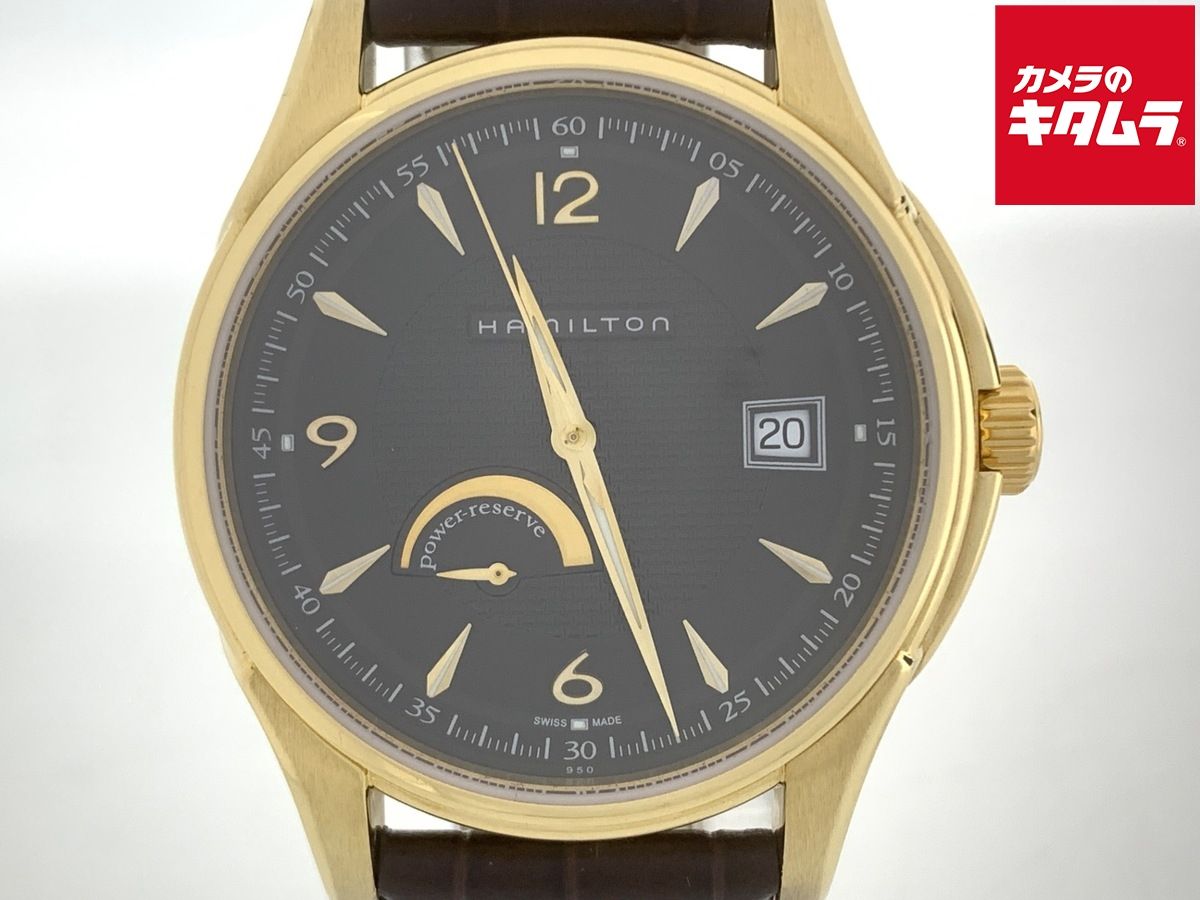 【中古】 【良品】 ハミルトン ジャズマスター ブラウン H32539595/H3253950 イエローゴールド