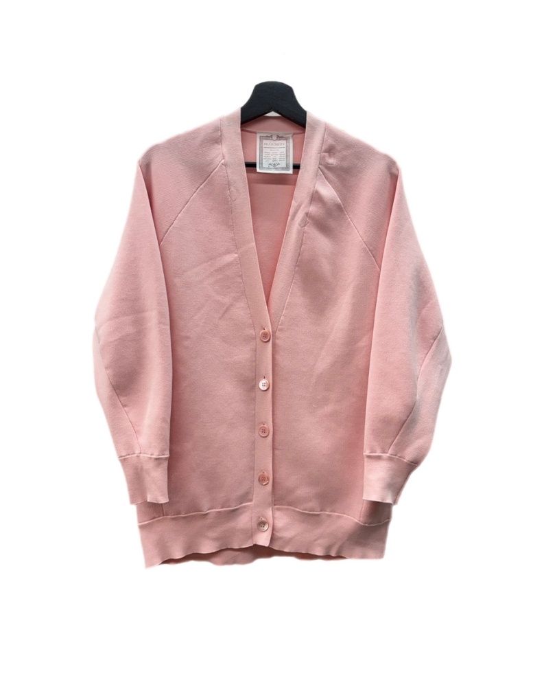ビアズリー BEARDSLEY スムース ドルマン カーディガン Vネック ゆったりシルエット パステルカラー PINK BEZ1031105A0002 カーディガン 無地 ピンク Fサイズ 104LT-531