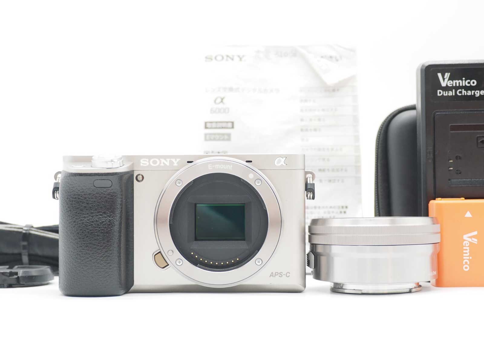 ソニー Sony a6000 24.3MP Digital Camera Silver 16-50mm Lens 11317 Shots [良品] #Z6443A