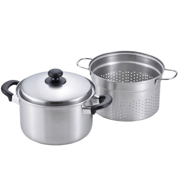 燕三 IH対応 パスタポット 22cm EM-016 [日本製]