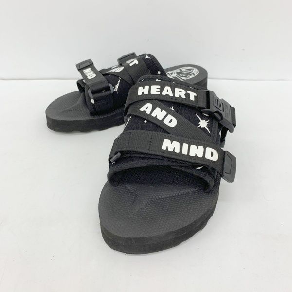 Billionaire Boys Club ビリオネアボーイズクラブ Spacewalker II スライドサンダル HEART AND MIND メンズ US8 ブラック 靴 DF19595■