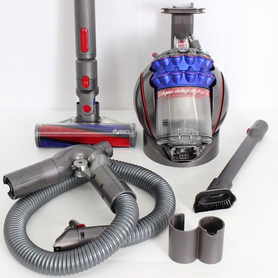ダイソン V4 Digital Fluffy + CY29FF コード式 パワーブラシタイプ アイアン/ニッケル/サテンブルー 掃除機 dyson 本体