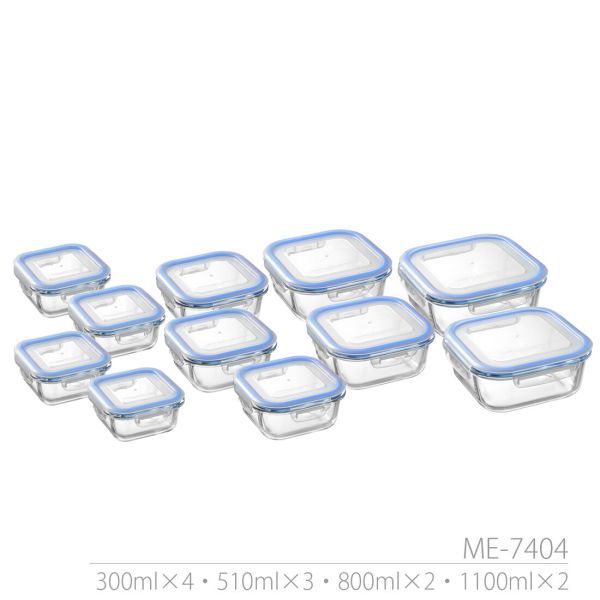 Resh(レッシュ) 耐熱ガラス容器 11点セット ME-7404