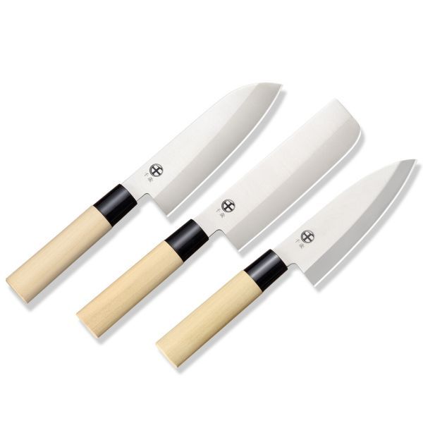 千歳 モリブデンバナジウム鋼 和包丁3本セット CS-060 [日本製]