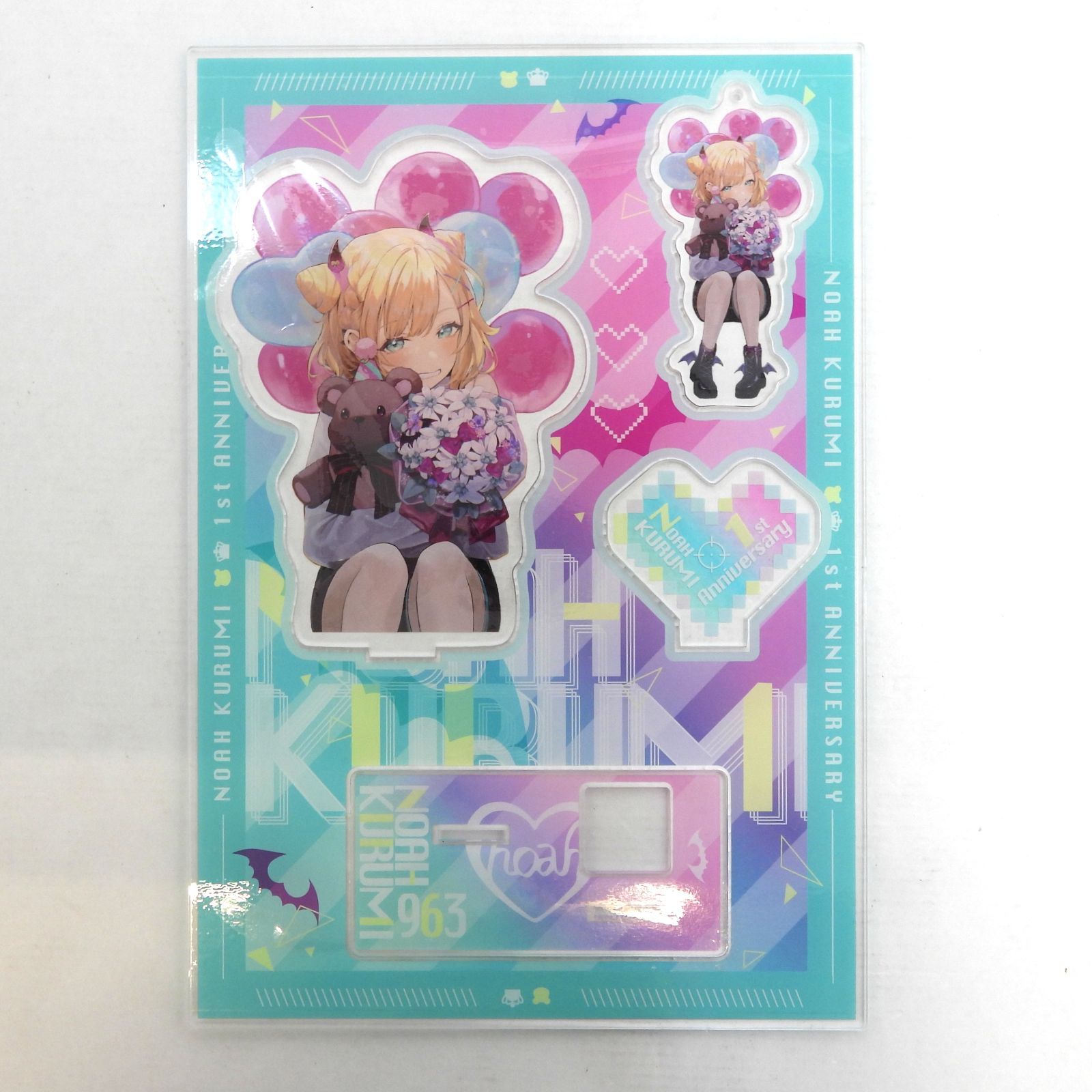 胡桃のあ アクリルスタンド&キーホルダー バーチャルYouTuber ぶいすぽっ! 胡桃のあ 一周年記念 中古品(044)