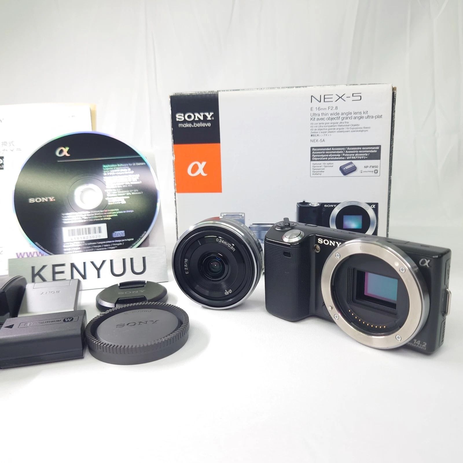 Sony NEX-5 デジタルカメラ ブラック レンズキッド SEL16F28 - メルカリ
