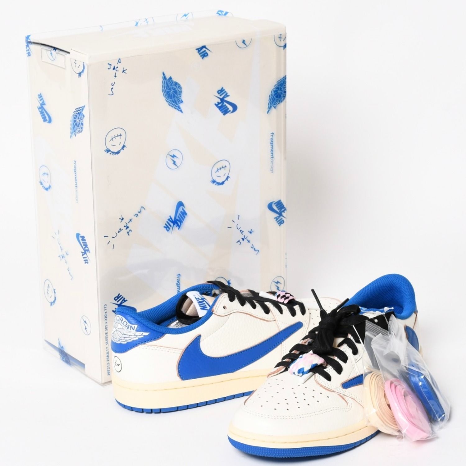 新品未使用 NIKE ナイキ × TRAVIS SCOTT × Fragment Design AIR JORDAN 1 LOW OG SP エアジョーダン1 ロウ DM7866 サイズ8.5 中古 4a004451 115,500円