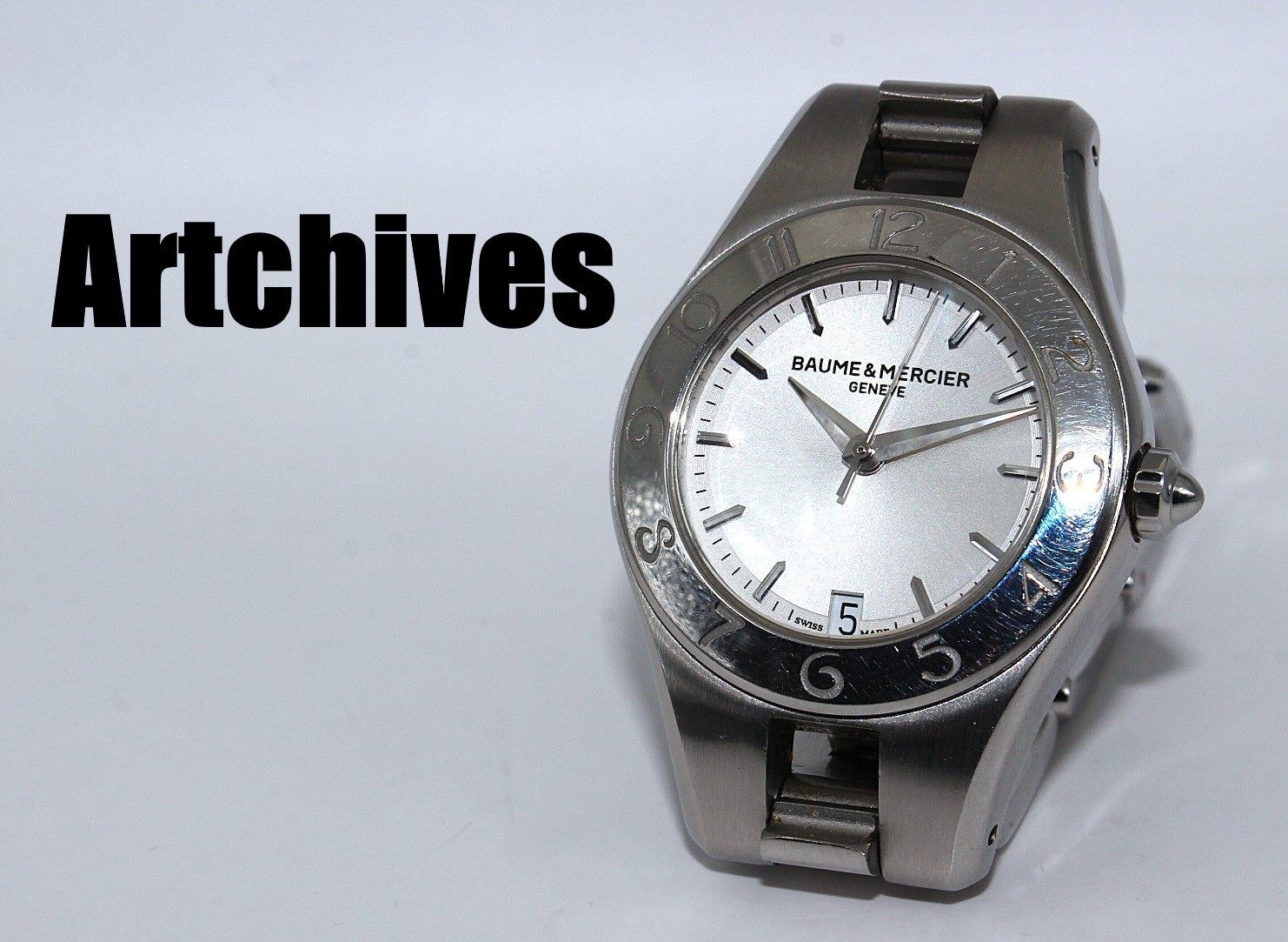 『VRW-1970』☆時計☆BAUME&MERCIER (ボーム＆メルシエ)☆65690☆リネア☆SL文字盤 レディース クォーツ 稼働品☆
