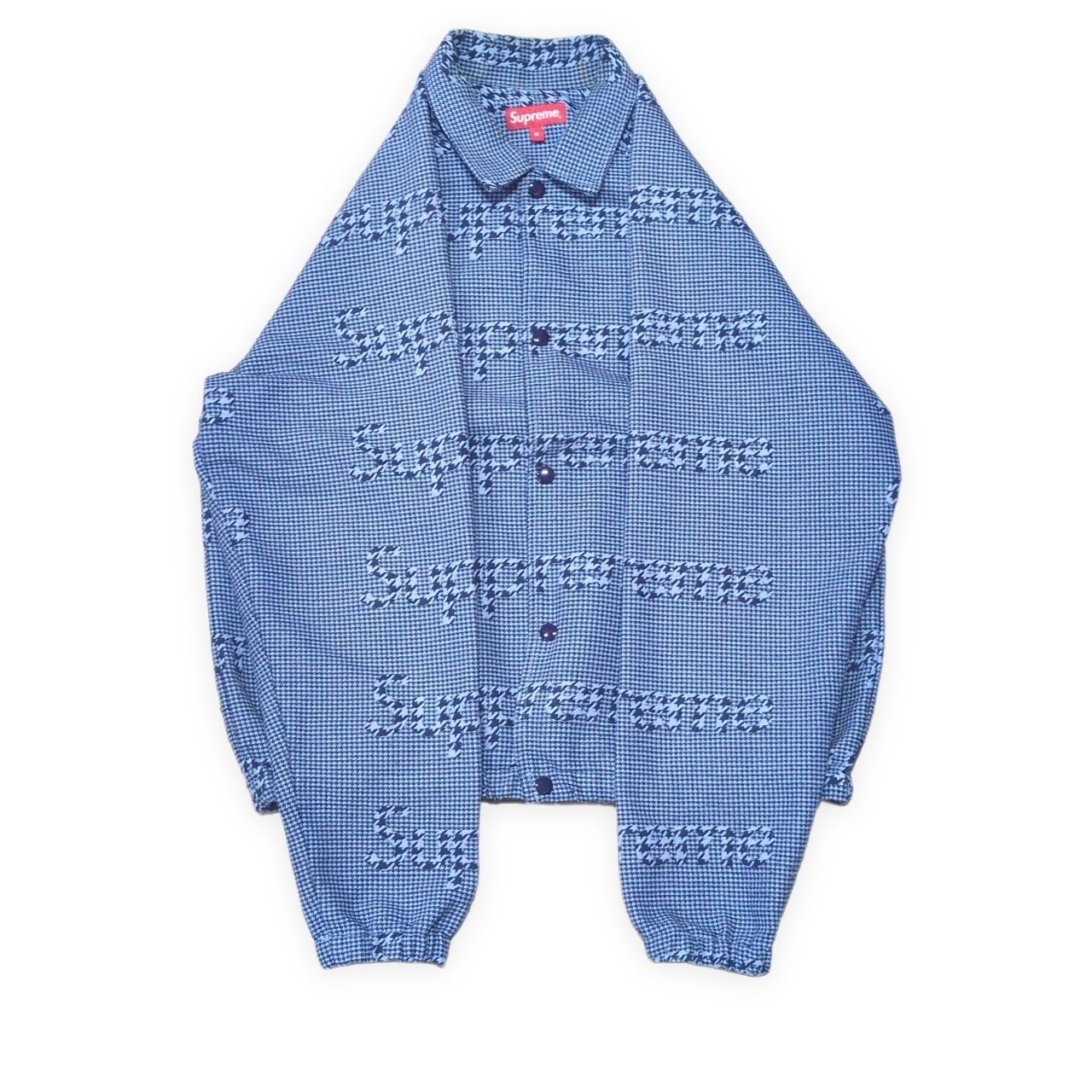 Supreme シュプリーム 20AW Houndstooth Logos Snap Front Jacket ロゴ