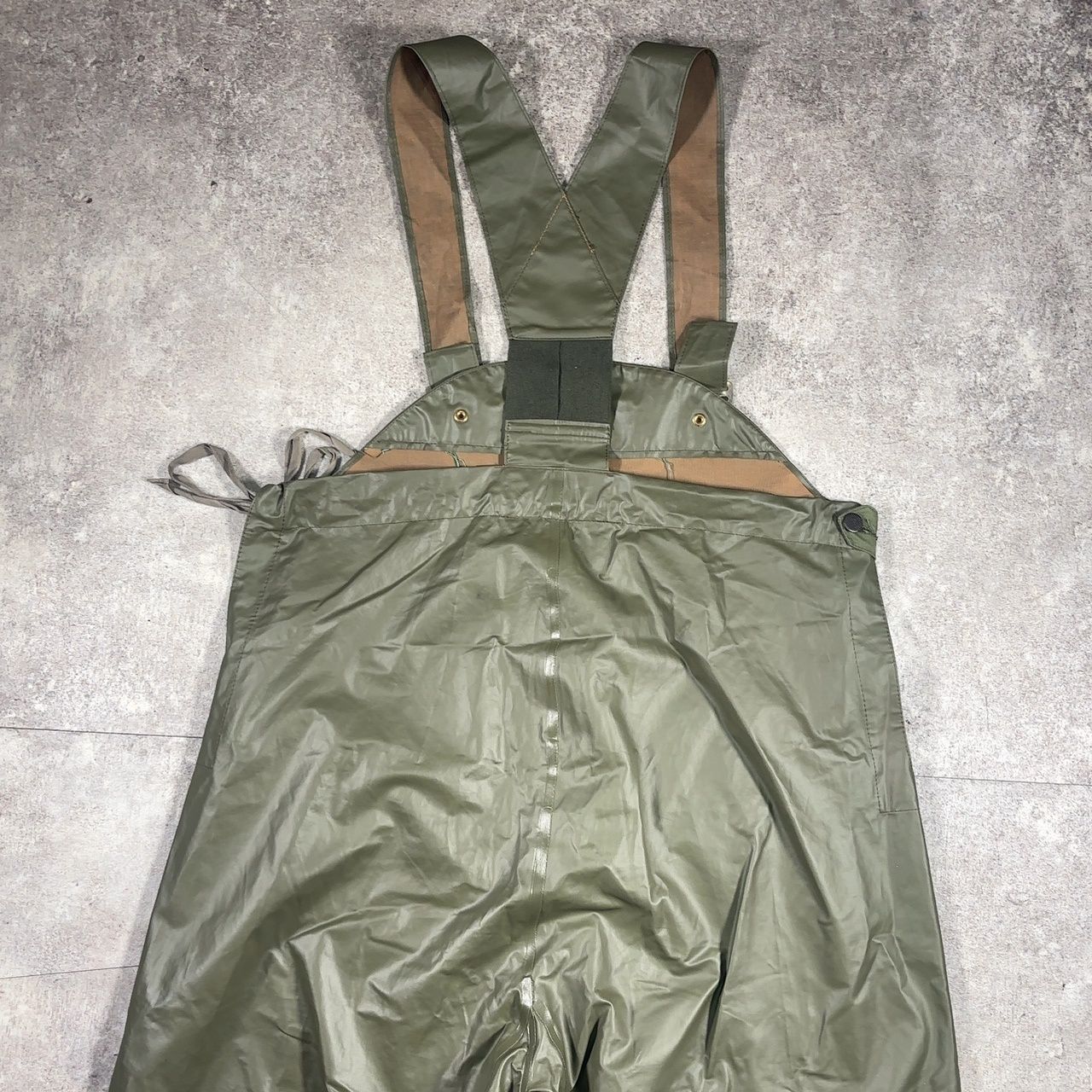 60's スウェーデン軍 ラバーパンツ ウェットウェザーパンツ MILITARY ミリタリー サロペット オーバーオール メンズ 60's スウェーデン軍 ラバーパンツ ウェットウェザーパンツ MILITARY